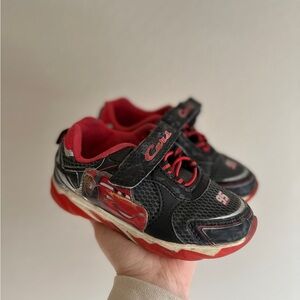 Cars Lightning McQueen size 9 toddler Velcro closure shoes